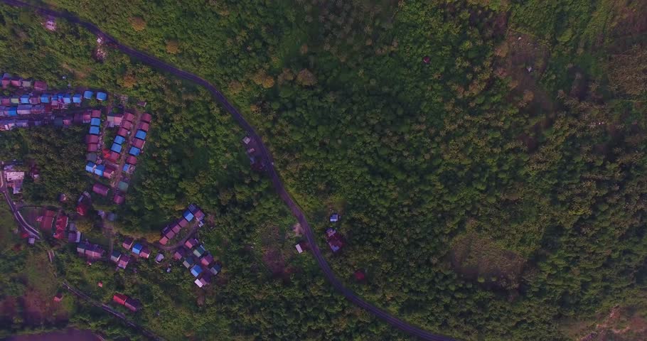 View over Sabang, Pulau Weh, Aceh Indonesia. The harbour and Pulau Klah in the background.