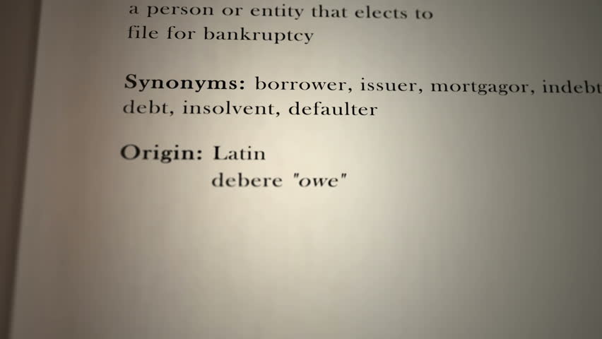 Header of debtor
