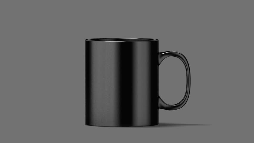 Download Blank White Reactive Mug Mockup, Filling Up With Hot Boiling Water, 3d Rendering. Clear ...