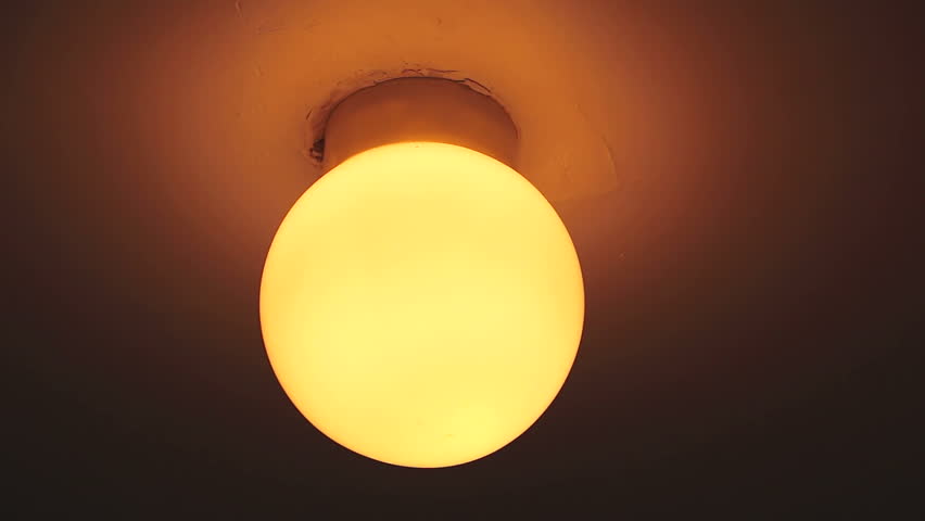 Blinking Yellow Light On The Stock Footage Video 100 Royalty