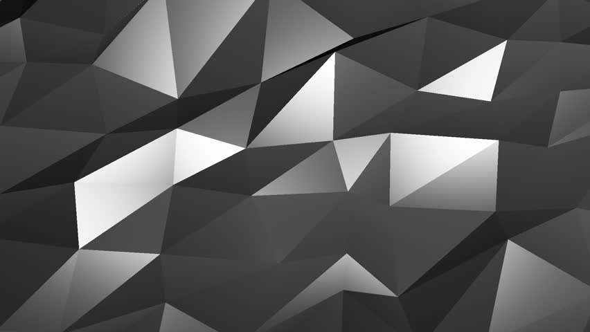 Abstract Low Poly Dark Polygonal Geometric Wireframe Digital Animation ...