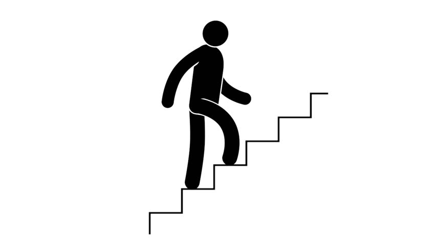 ON THE STAIRS Man Walks On The Stairs.2D Animated Cartoon.HD 1080 ...