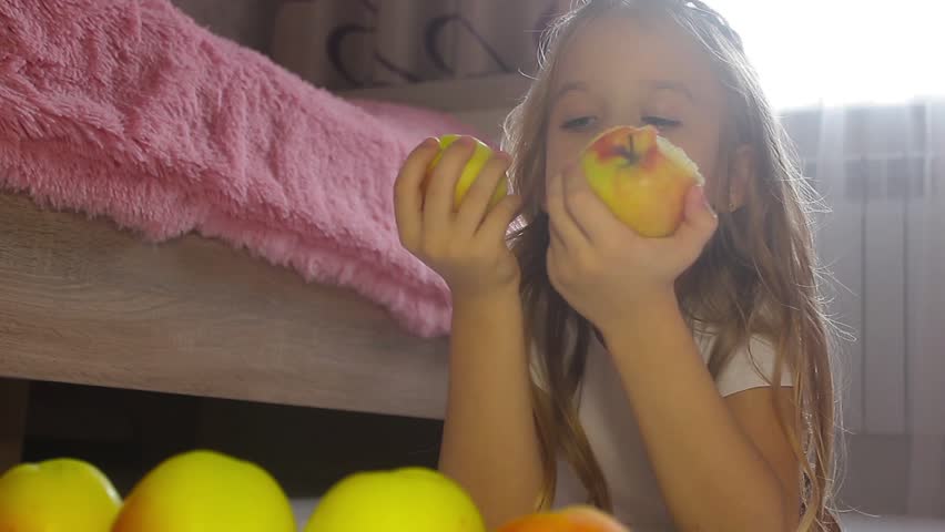 Cute Young Girl Lying In Stock Footage Video 100 Royalty Free 32368771 Shutterstock