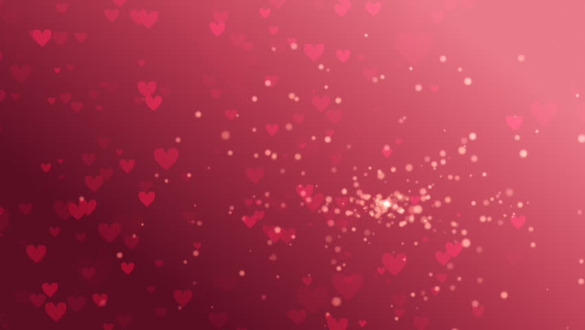 Valentines Day Loopable Abstract Background, Stock Footage Video (100%