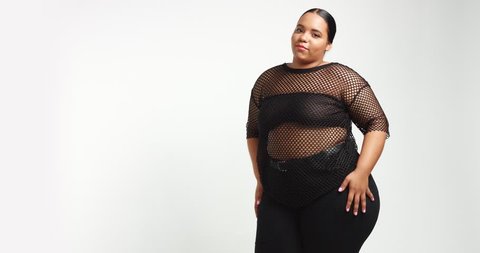 Attractive Young Black Plus Size Footage Video (100% Royalty-free) 32478991 | Shutterstock