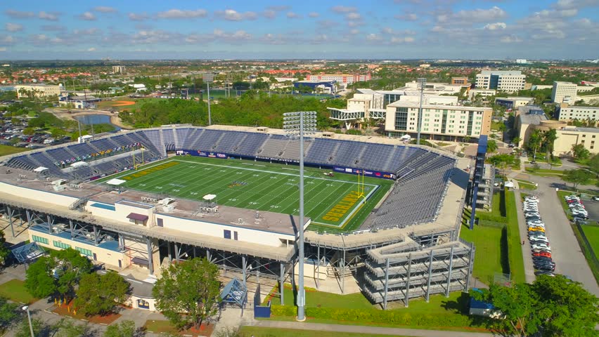 MIAMI - SEPTEMBER 29: Aerial Video Of Florida International University ...