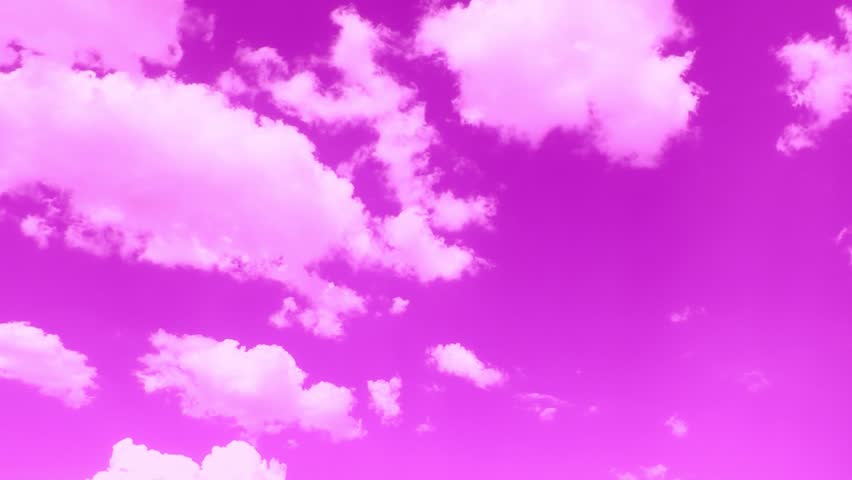 Soft Pink Clouds, Purple Clouds Motion, Time Lapse Pink White Soft ...