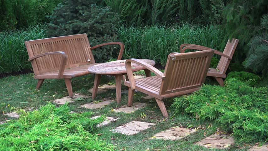 Wooden Outdoor Furniture In The Stock Footage Video 100 Royalty Free 33906241 Shutterstock Wooden Outdoor Furniture In The Stock Footage Video 100 Royalty Free 33906241 Shutterstock
