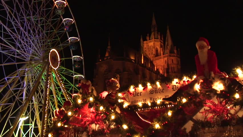 christmas market stock footage video  royalty