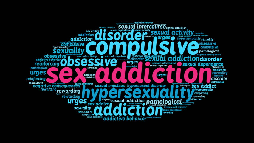 Sex Addiction Word Cloud On Stock Footage Video 100 Royalty Free