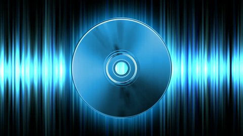 Rotating Blue Cd Over Audio Waveform Stock Footage Video (100%  Royalty-free) 3524981 | Shutterstock