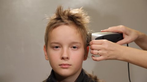 Close Up Hairdresser Making Hairstyle Stock Footage Video 100