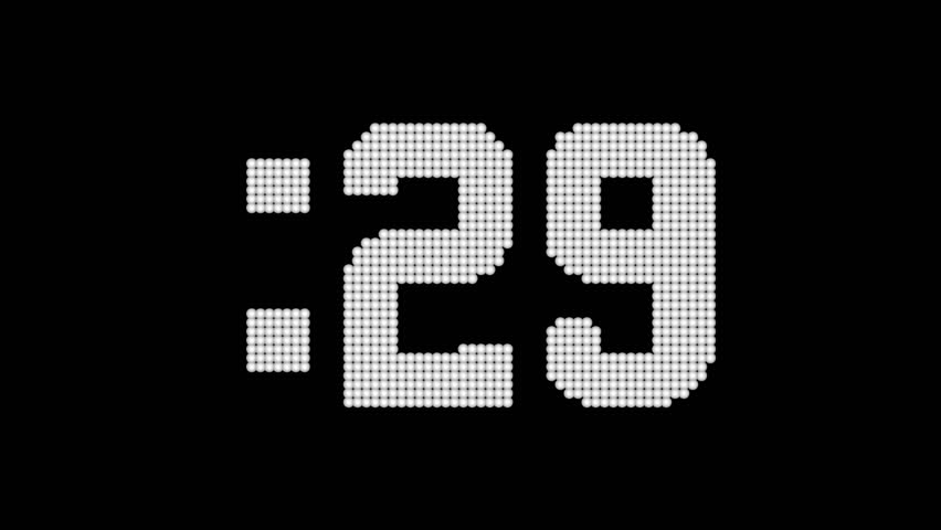 Digital Countdown Clock 30 Second Countdown Stock Footage Video Digital Countdown Clock 30 Second Countdown Stock Footage Video