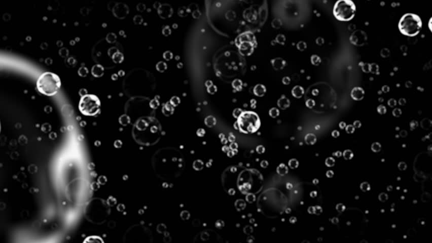 Bubbles Over Black Background Stock Footage Video (100% Royalty-free