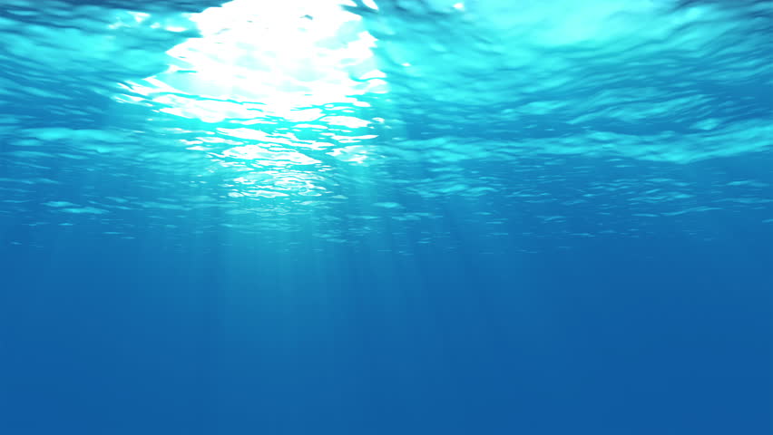 Underwater Scene with Light Rays. Stock Footage Video (100% Royalty ...