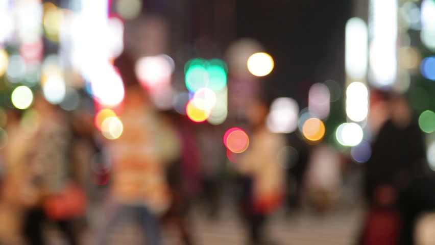 People Walking In City Night Stock Footage Video 100 Royalty