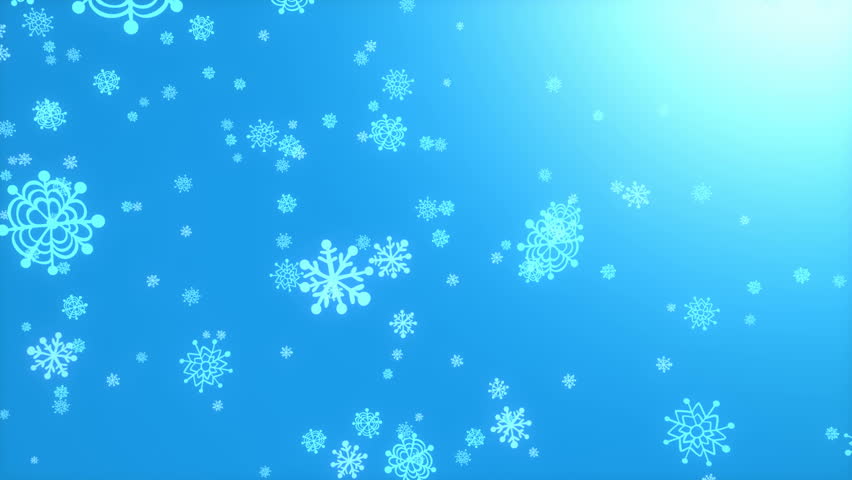 Cartoon Snowfall Loop - Christmas Background. Alpha Channel Is Included ...