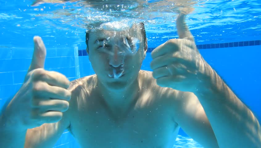 Man Swimming Pool Stock Video Footage Man Swimming Pool Stock Video Footage