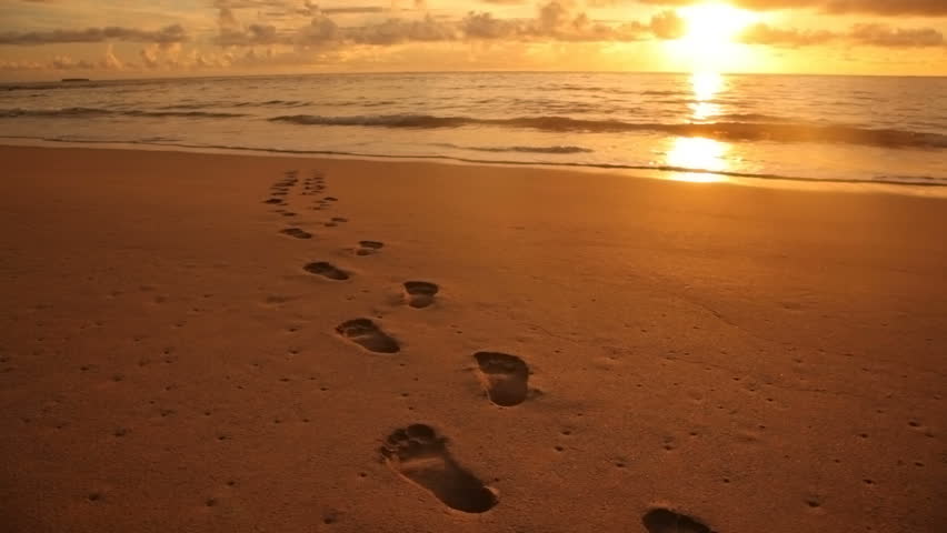 Image result for footprints in sand