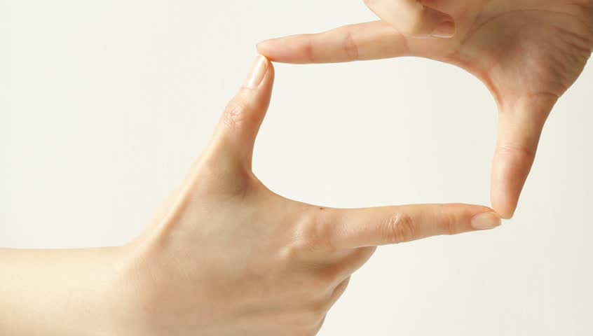 Stock video of hands making picture frame | 4661351 | Shutterstock