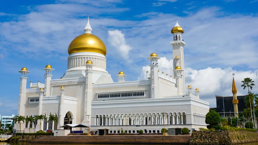 Timelapse of Masjid Sultan Omar Stock Footage Video 100 