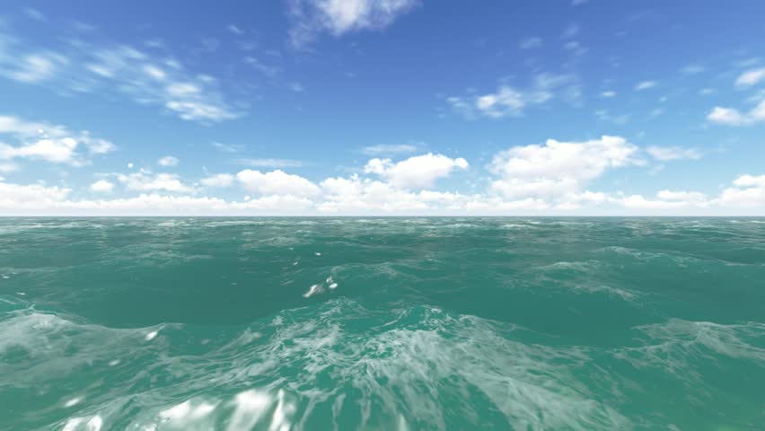 Animated Blue Ocean Water Surface Stock Footage Video 25789592 ...