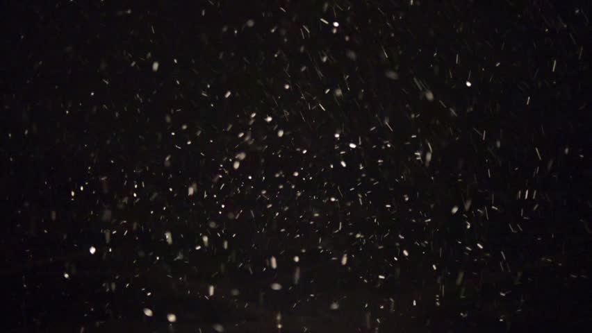 Falling Snow On A Dark Stock Footage Video 100 Royalty Free