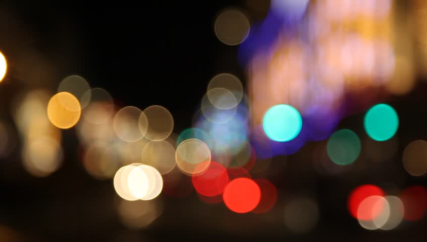 Blurred City Lights With Tram Stock Footage Video 100 Royalty Free