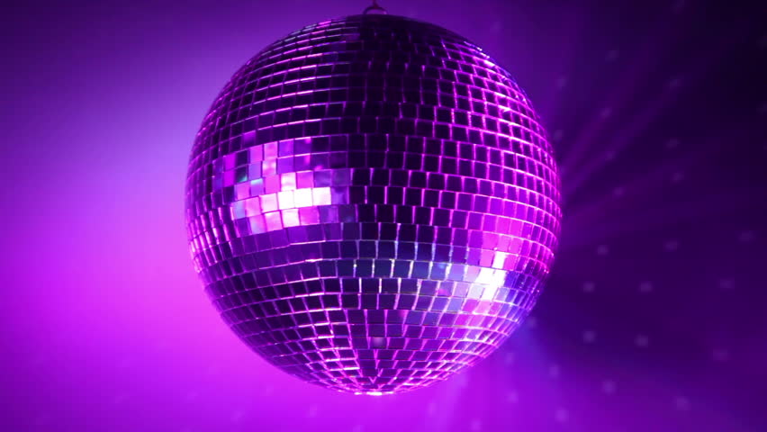 Download Stock video of rotating disco ball with multicolor light ...