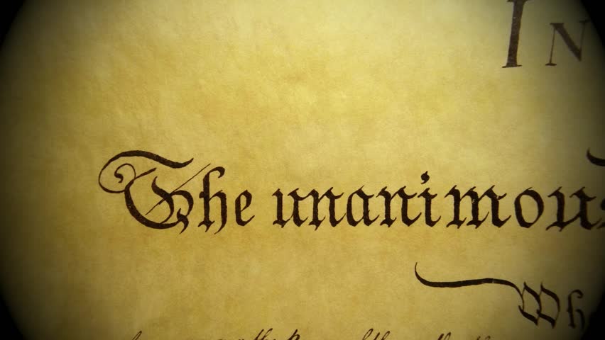stock video of constitution of united states historical document
