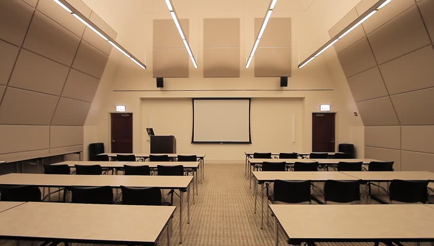 Lecture Classroom Business. the Inside Stock Footage Video (100%