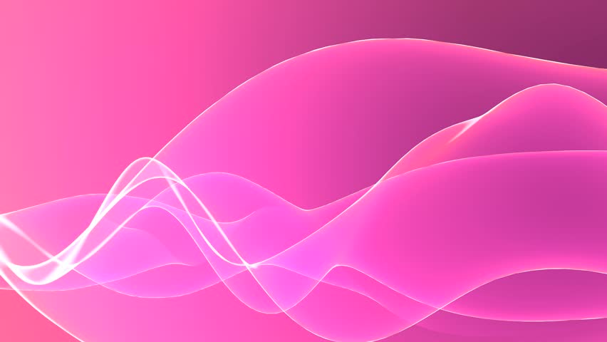 Abstract Pink Light Curve Satin Ribbon Stock Footage Video 100