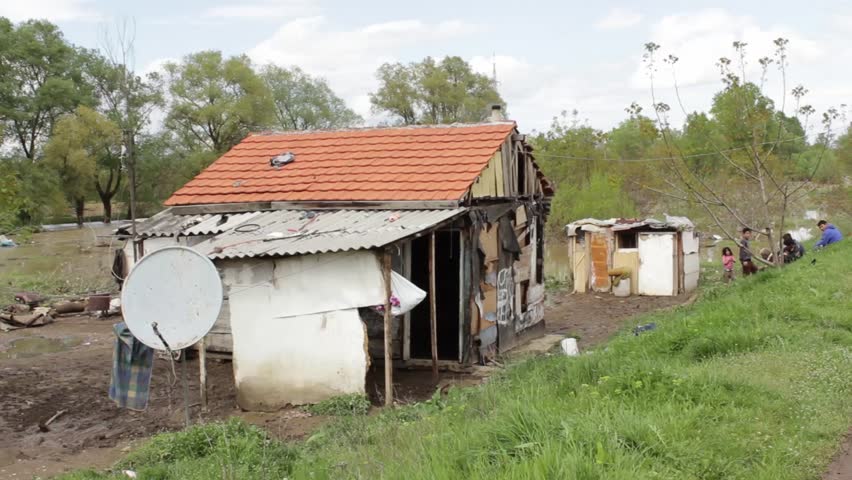 Serbia,Krusevac,May 12th 2014.Destroyed Slum Of Poor Family After ...