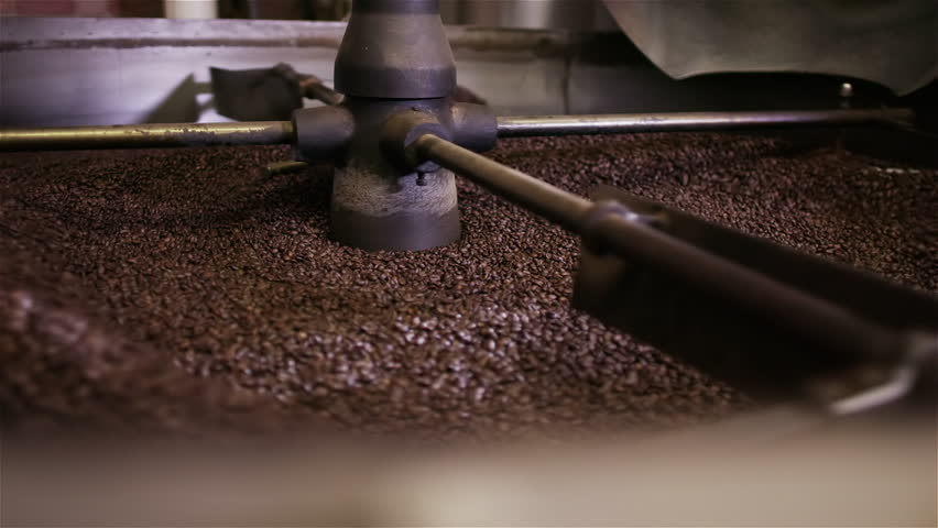 Factory Coffee Roasting Machine in Stock Footage Video ...