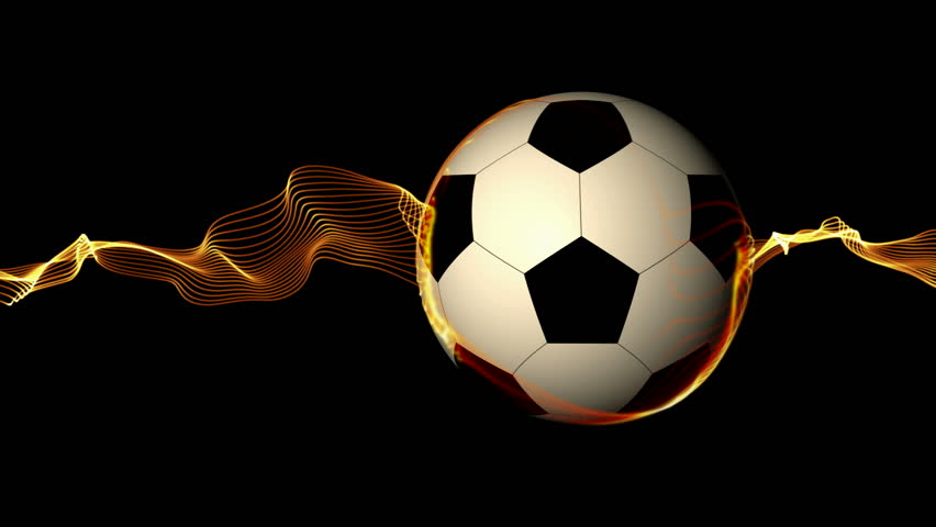  Animated  Soccer  Ball with Alpha Stock Footage Video 100 