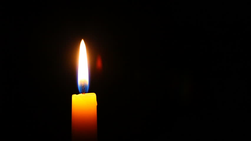 Candle Flame Isolated Stock Footage Video 