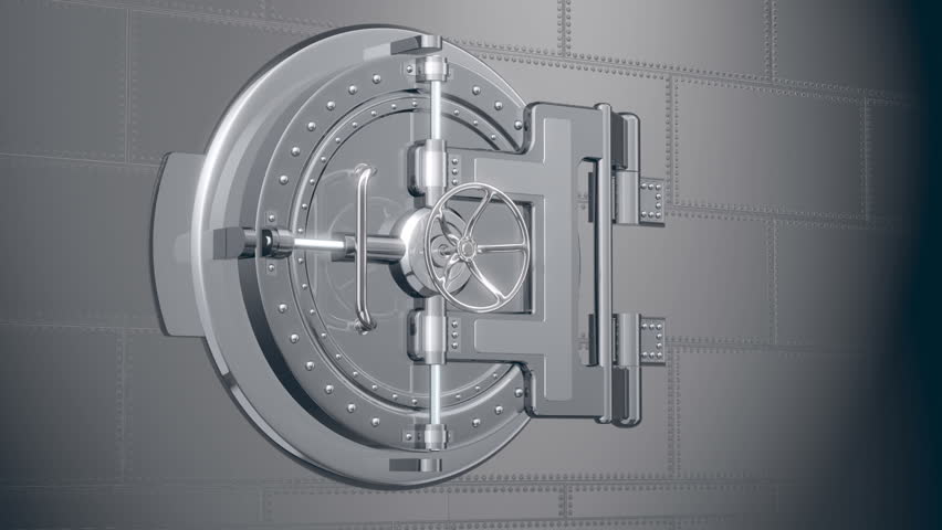 Bank Safe Door 3d Animation Stock Footage Video 100 Royalty