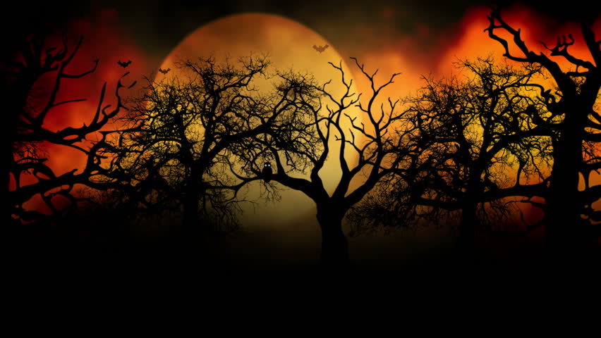 Animated Stylish Background Useful For Halloween,spooky, Scary, Haunted