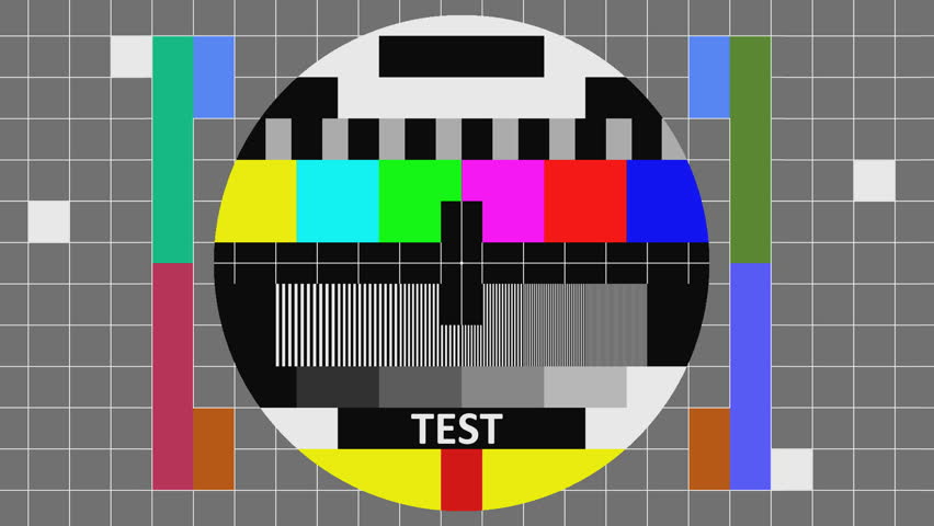 Stock Video Clip of TV Test Screen with color effects | Shutterstock