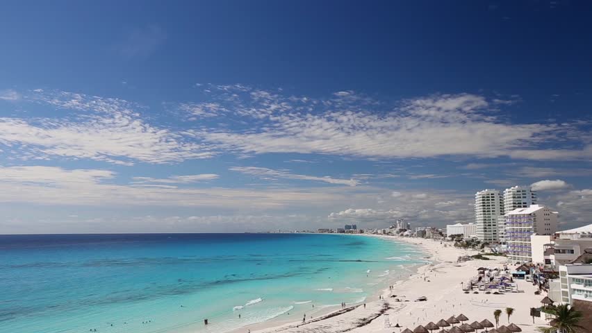 Stock video of cancun beach panorama view, mexico | 7732411 | Shutterstock