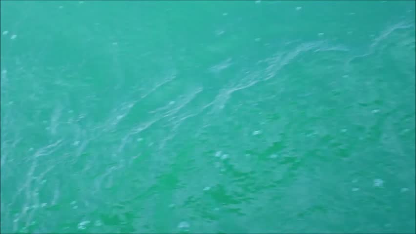 Background Of Wavy Green Blue Florida Atlantic Ocean Water With Large