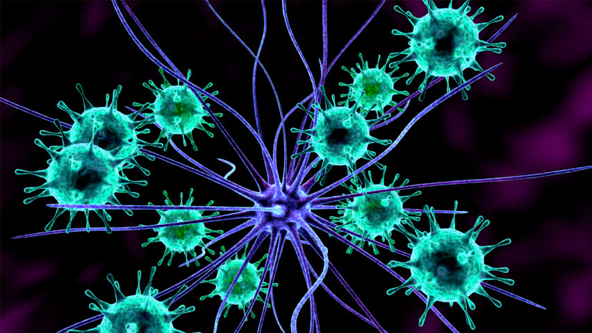 3d Animation of Viruses Attacking Stock Footage Video (100% Royalty ...