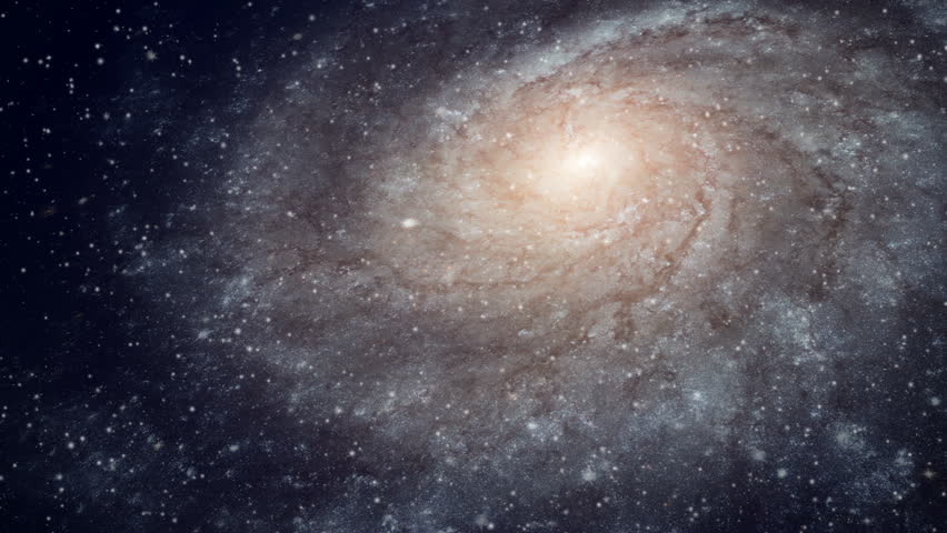 Rotating Spiral Galaxy - Deep Space Exploration Stock Footage Video ...