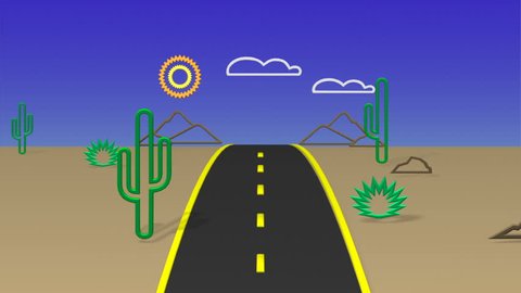 Stylized Animation Moving Road On Desert Stock Footage Video (100% Royalty-free) 8663821 | Shutterstock Stylized Animation Moving Road On Desert Stock Footage Video (100% Royalty-free) 8663821 | Shutterstock
