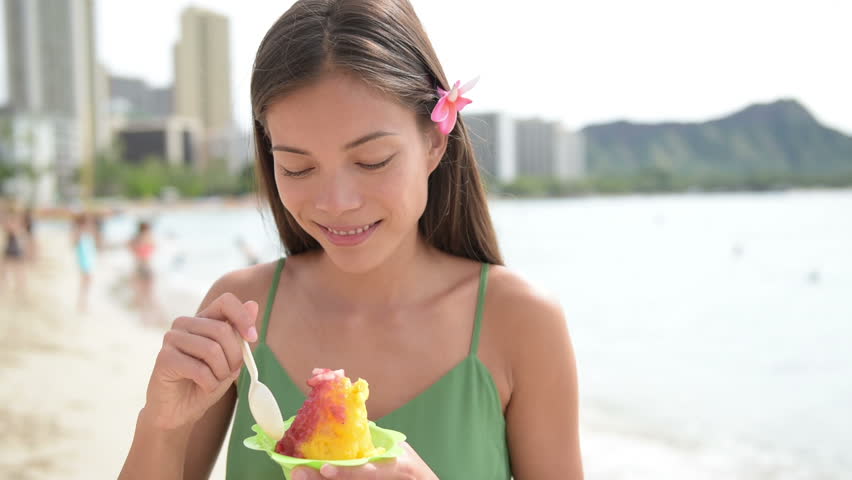 Hawaiian Shave Ice Local Hawaii Food Shaved Ice Dessert