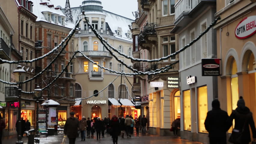 Baden Baden Germany December 29 Stock Footage Video 100