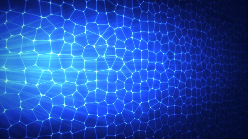 Abstract Futuristic Blue Background in Stock Footage Video (100%