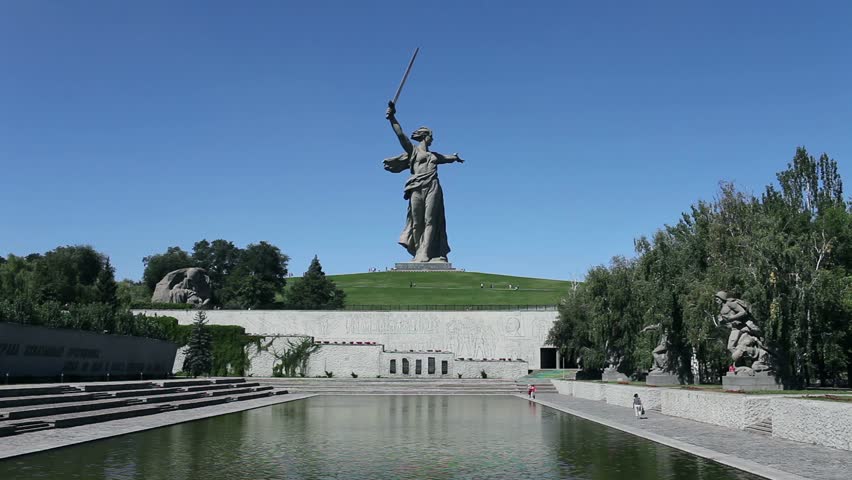 Monument Of Motherland Calls In Stock Footage Video 100 Royalty