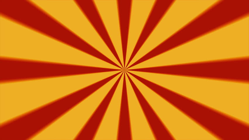 Retro Abstract Sunburst Background Loop Red Yellow Vignette Blur Easy ...