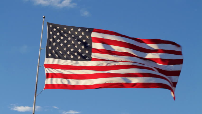 United States of America Flag Stock Footage Video (100% Royalty-free ...